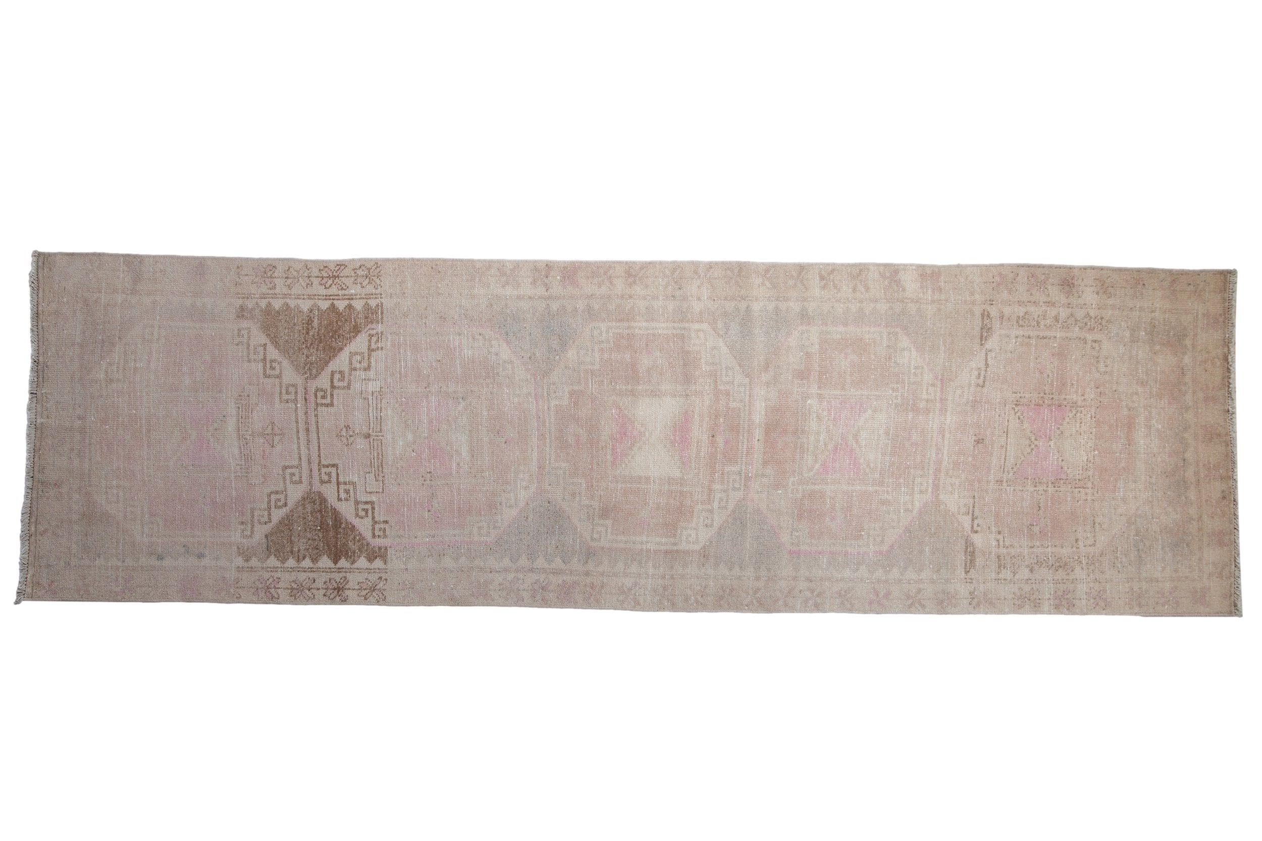3.5x11.5 Vintage Distressed Oushak Rug Runner by Old New House® - main product image for Resin Society