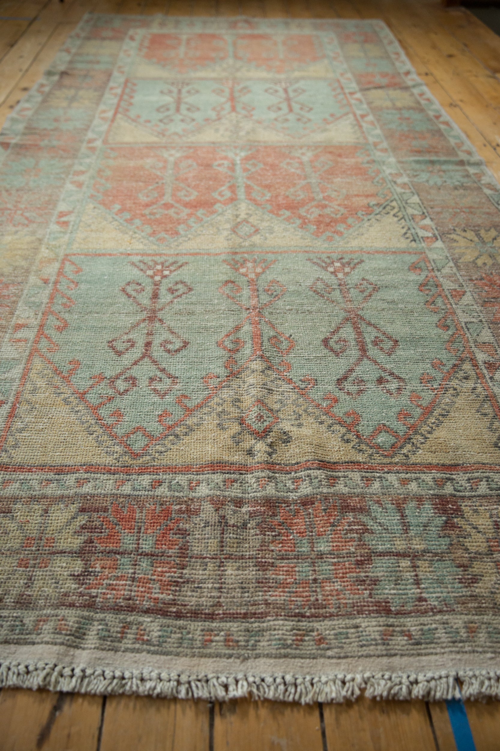 5.5x12 Vintage Distressed Oushak Rug Runner by Old New House® - product image 9 for Resin Society
