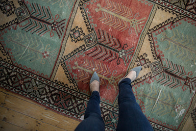 5x12.5 Vintage Distressed Oushak Rug Runner by Old New House® - product image 2 for Resin Society