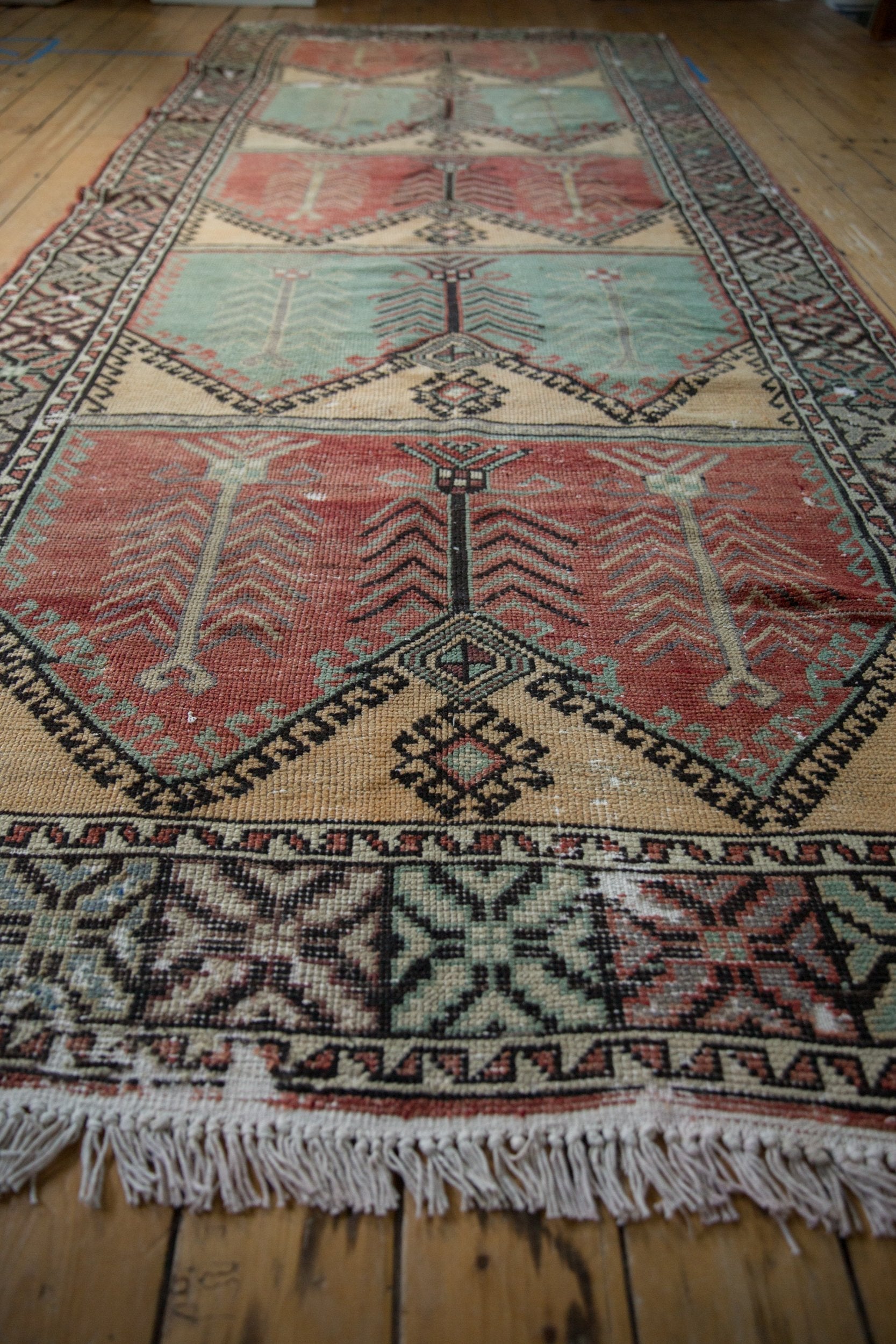 5x12.5 Vintage Distressed Oushak Rug Runner by Old New House® - product image 9 for Resin Society