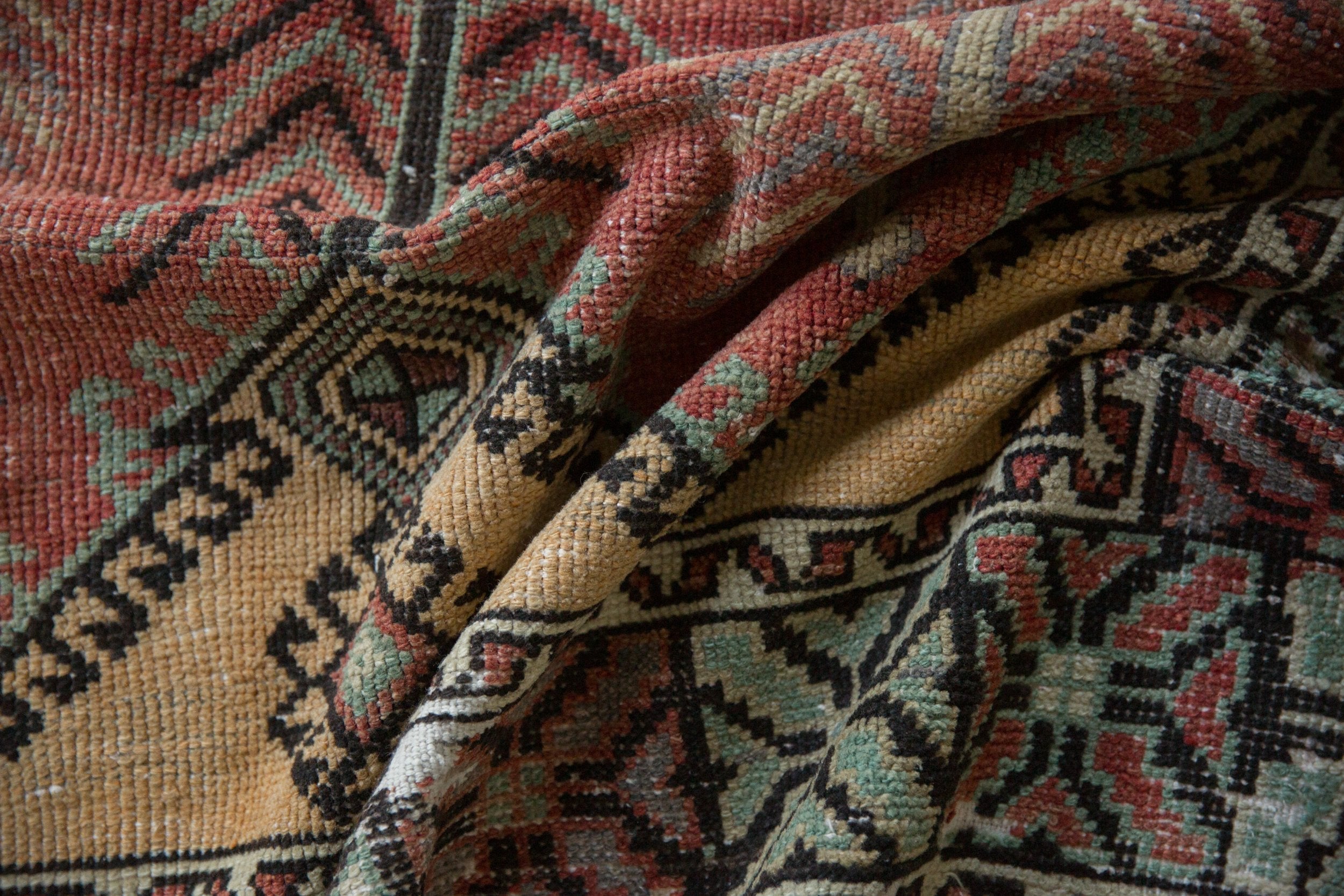 5x12.5 Vintage Distressed Oushak Rug Runner by Old New House® - product image 10 for Resin Society