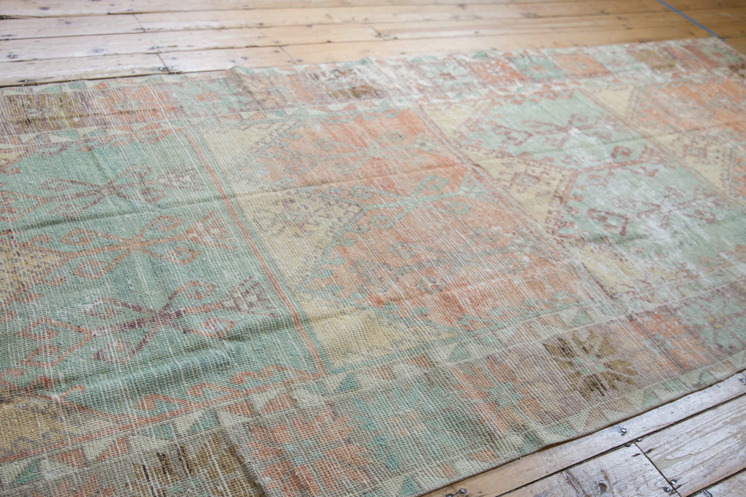 RESERVED 5x11.5 Vintage Distressed Oushak Rug Runner