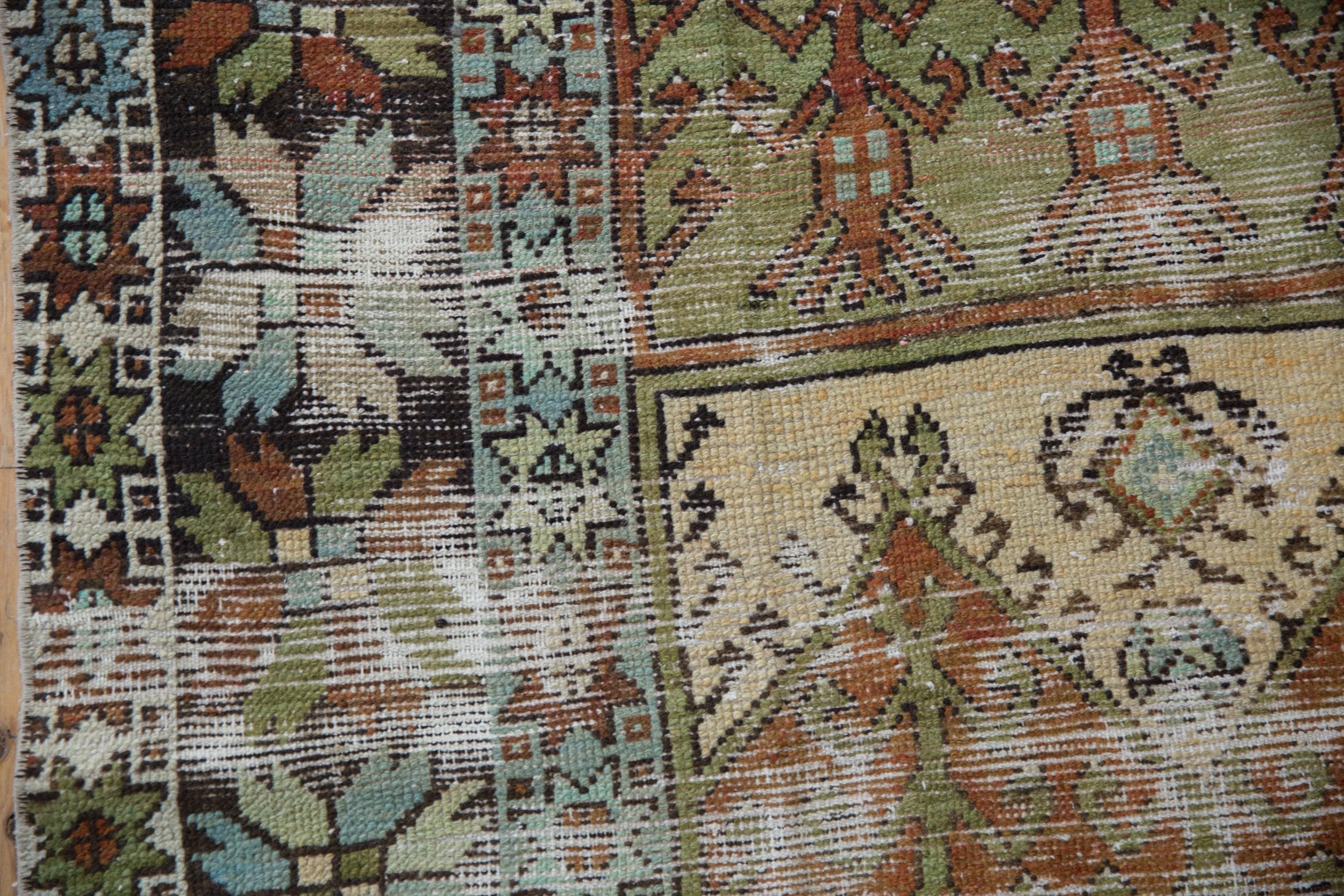 4.5x10.5 Vintage Distressed Oushak Rug Runner