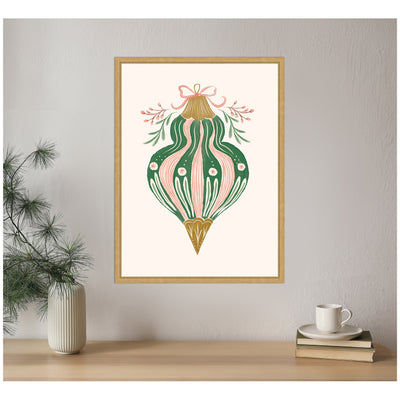 Sylvie Framed Canvas Holiday Ornament Collection 4