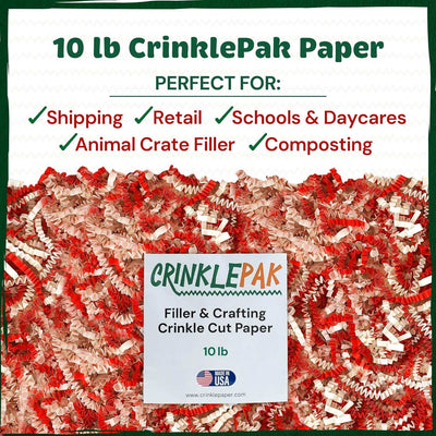 10 LB Candy Cane Crinkle Paper by CrinklePak - product image 2 for Resin Society
