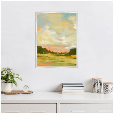 Sylvie Landscape 2 Framed Canvas by Annie Quigley