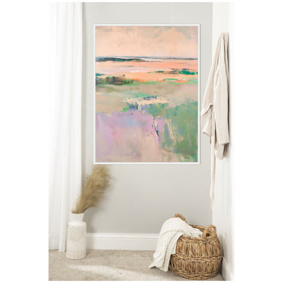 Sylvie Pastel Horizon II Framed Canvas