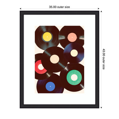 Framed Art Retro Vinyl by Honey Island Studio