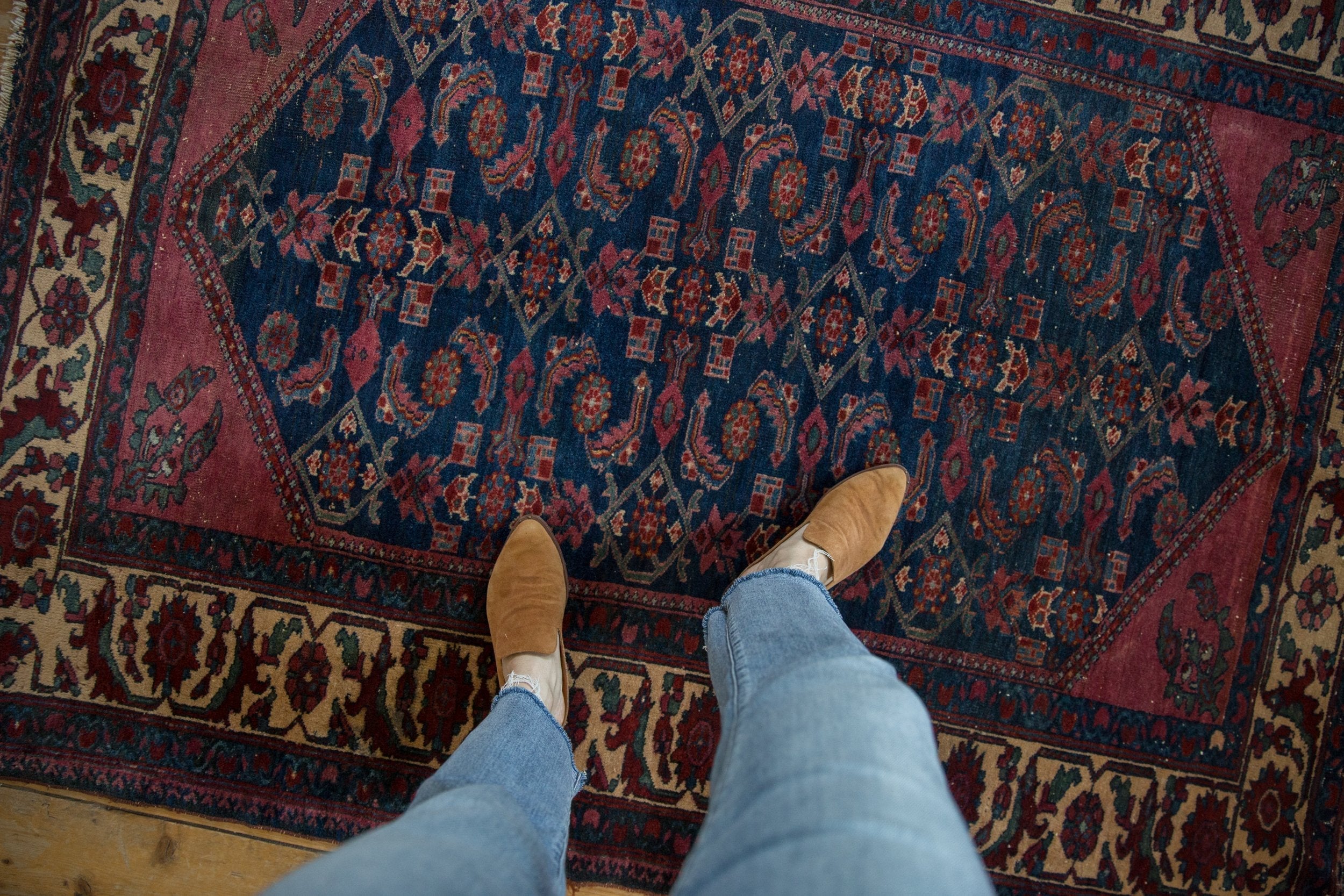 5x6 Vintage Lilihan Square Rug by Old New House® - product image 2 for Resin Society