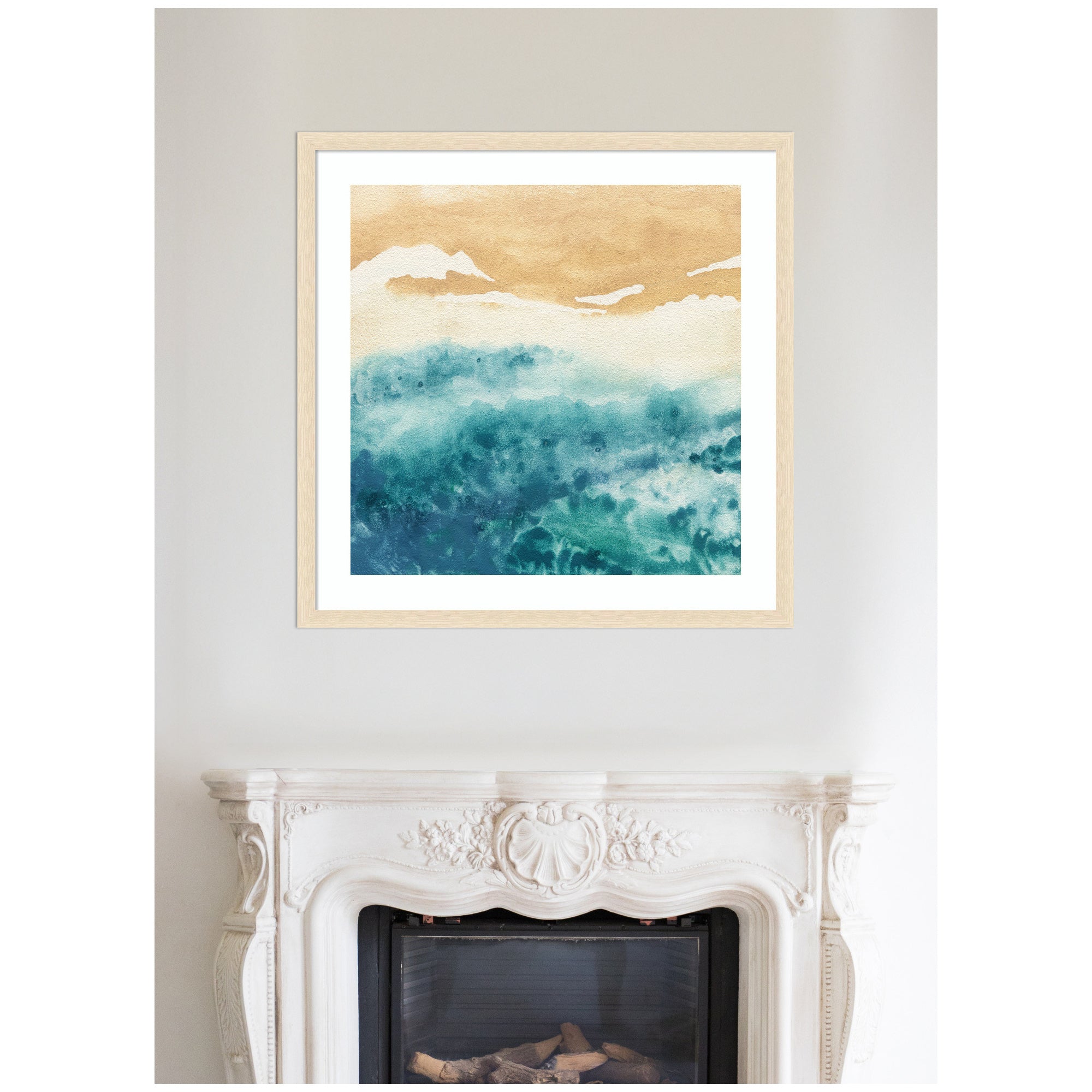 Framed Art On Warm Sand by Janet Meinke Lau