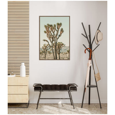 Joshua Tree With Crow by Alicia Bock Framed Canvas Wall Art Print