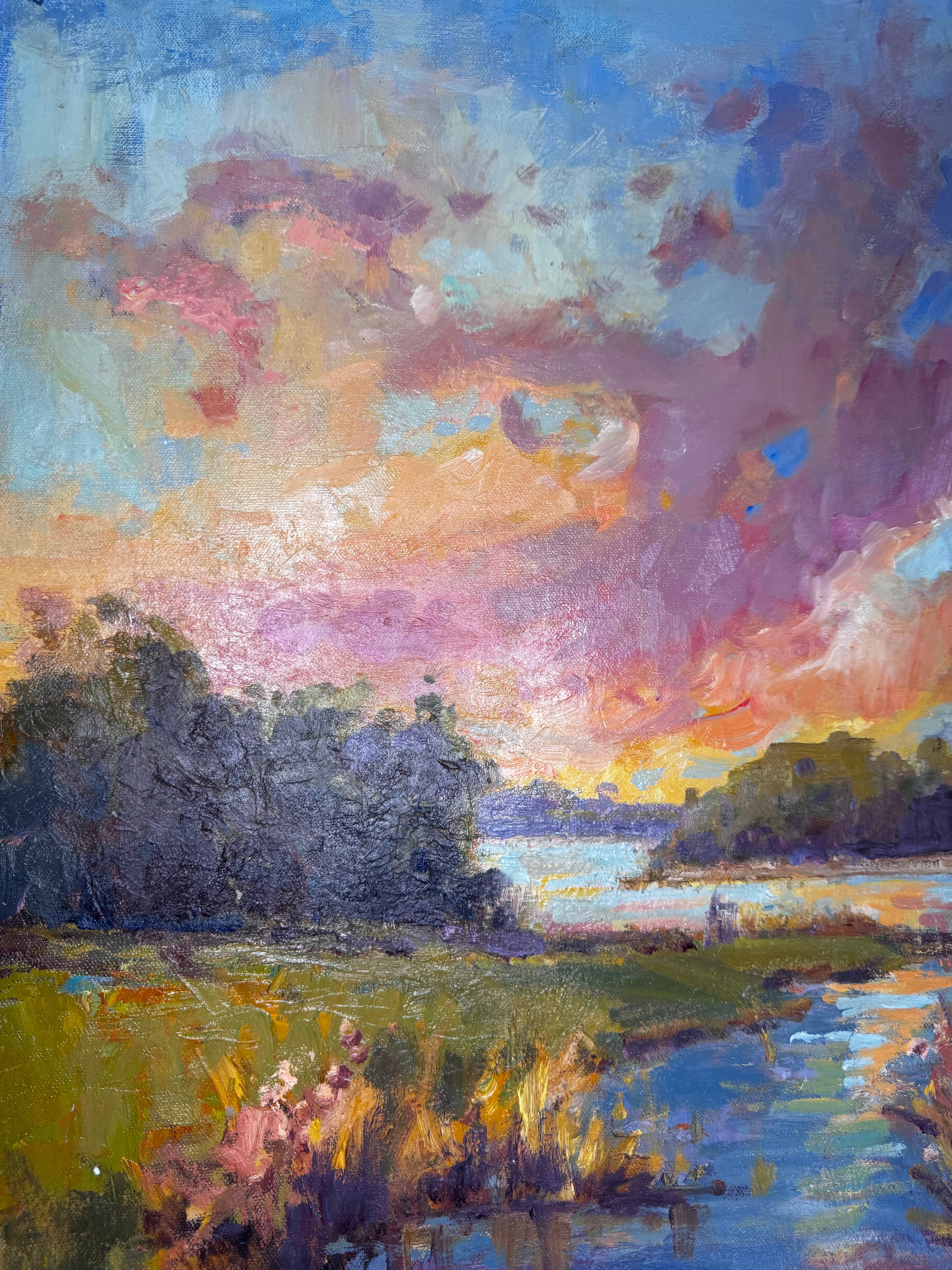 Ninety Three painting, 16x20 on board, by John Beard Collection showing coastal inspired plein air artwork