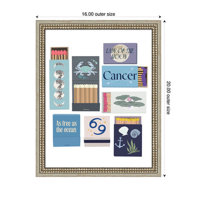 Cancer Matchbooks 14x18 FC by Megan Ryan Framed Wall Art Print