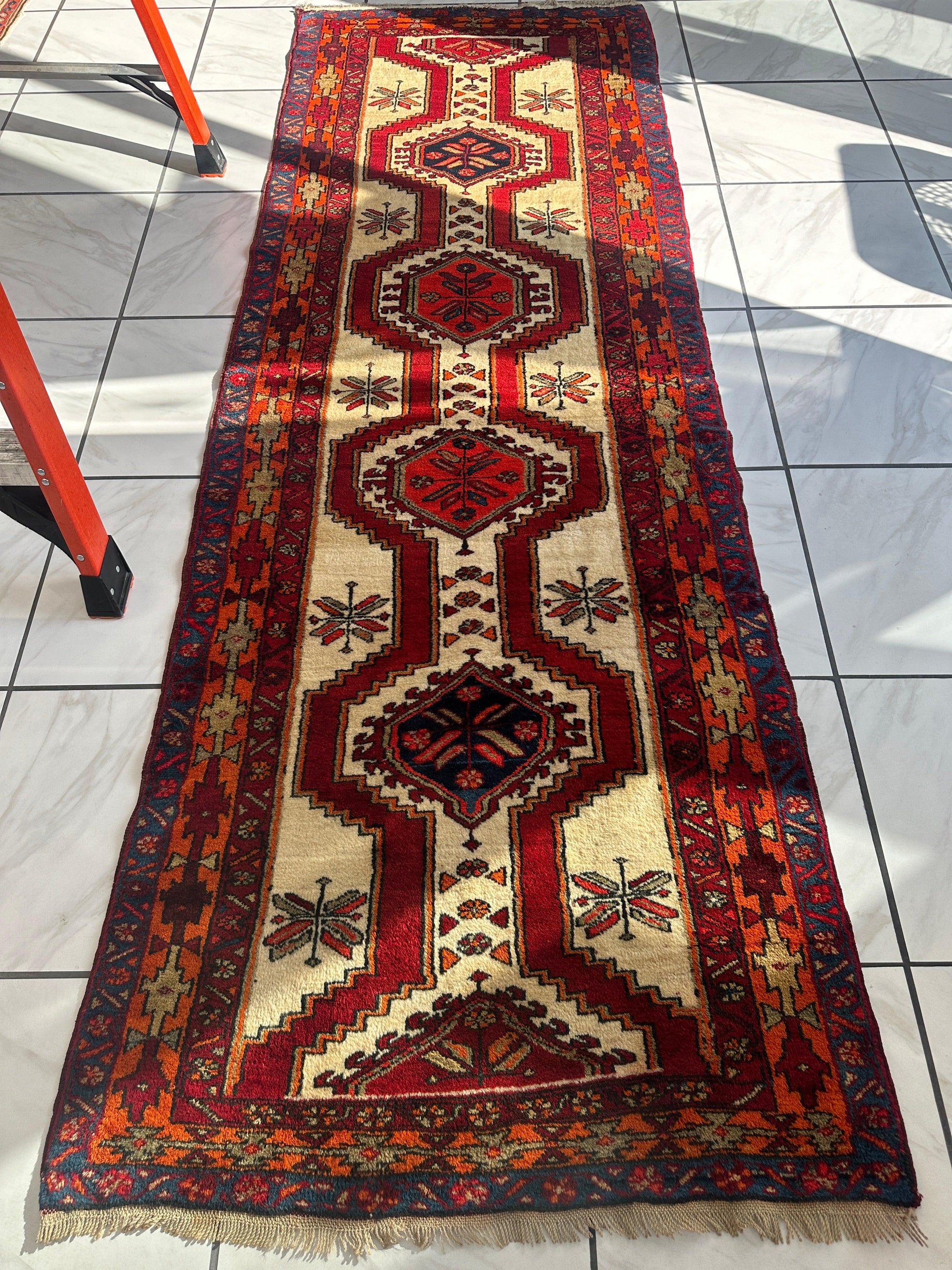 Persian Meshgi Wool Runner 3’6” x 9’10” by Rugistan - product image 2 for Resin Society