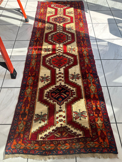 Persian Meshgi Wool Runner 3’6” x 9’10” by Rugistan - product image 2 for Resin Society