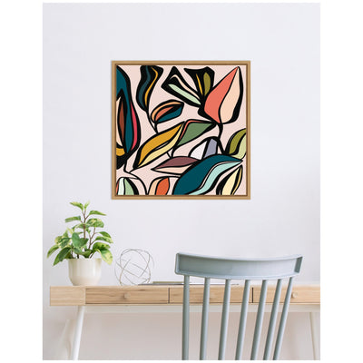 Fanciful Ficus SQ Expansion by Alicia Bock Framed Canvas Wall Art Print