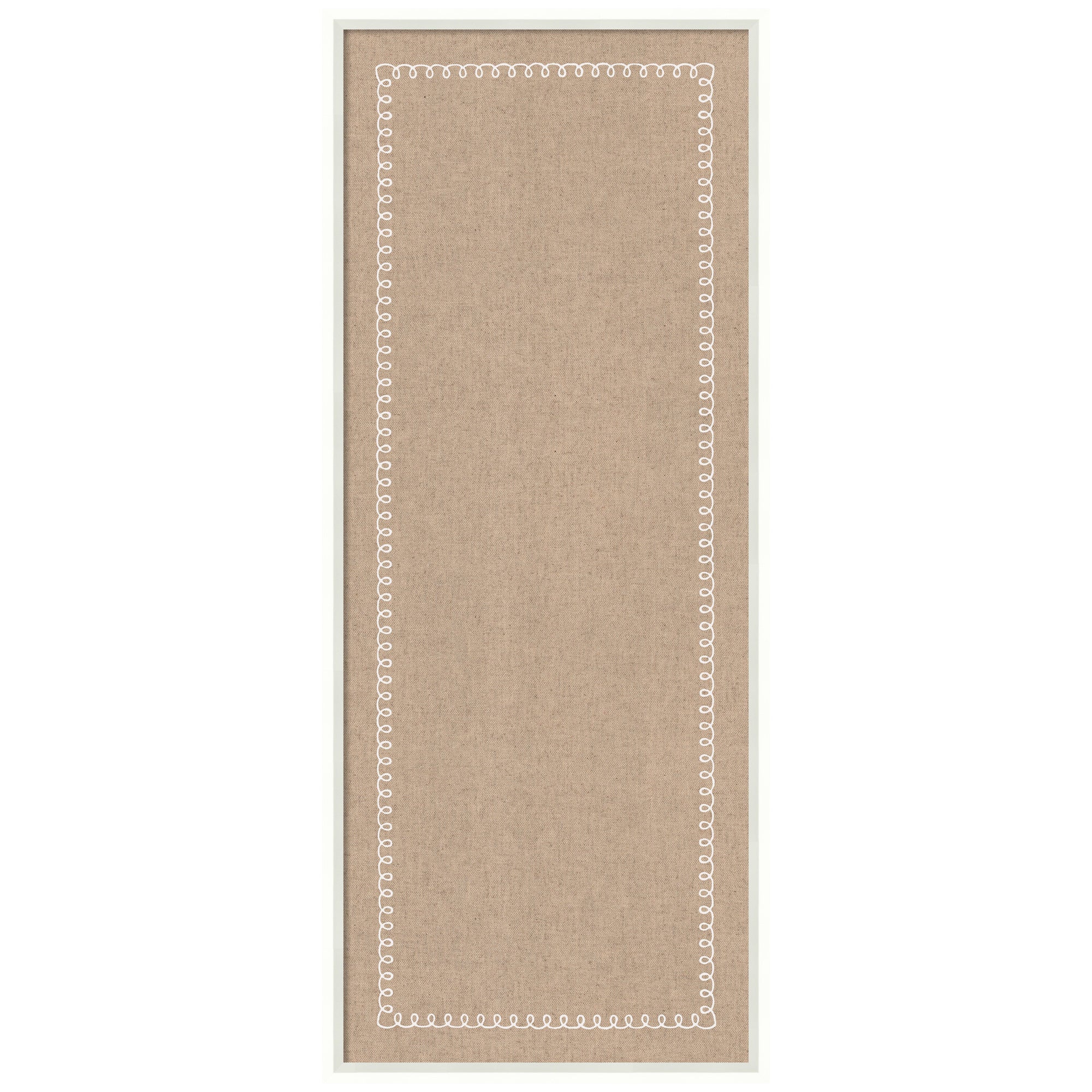 Pinboard White Scalloped Edge