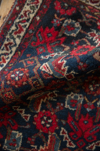 2x2.5 Vintage Hamadan Square Rug Mat