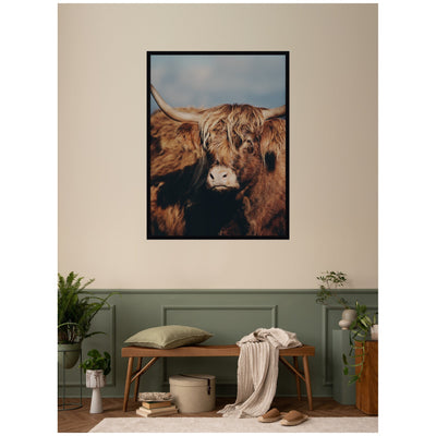 Highland Cow No.
5 by Laura Evans Framed Wall Art Print