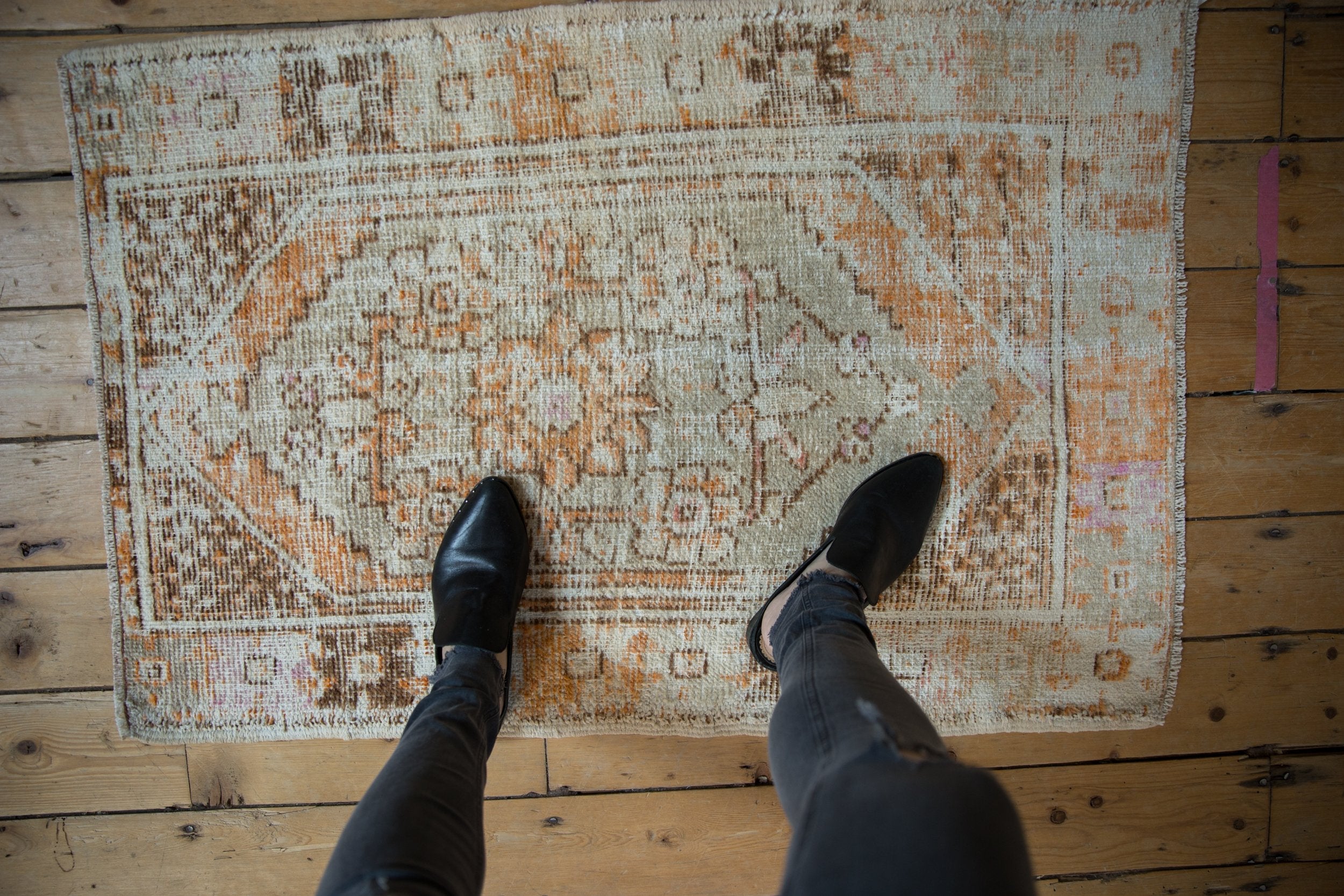 2.5x4 Vintage Distressed Oushak Rug by Old New House® - product image 2 for Resin Society