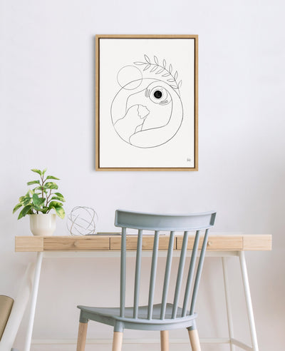 Sylvie Morning Coffee Hug Framed Canvas by kateandlaurel - product image 13 for Resin Society