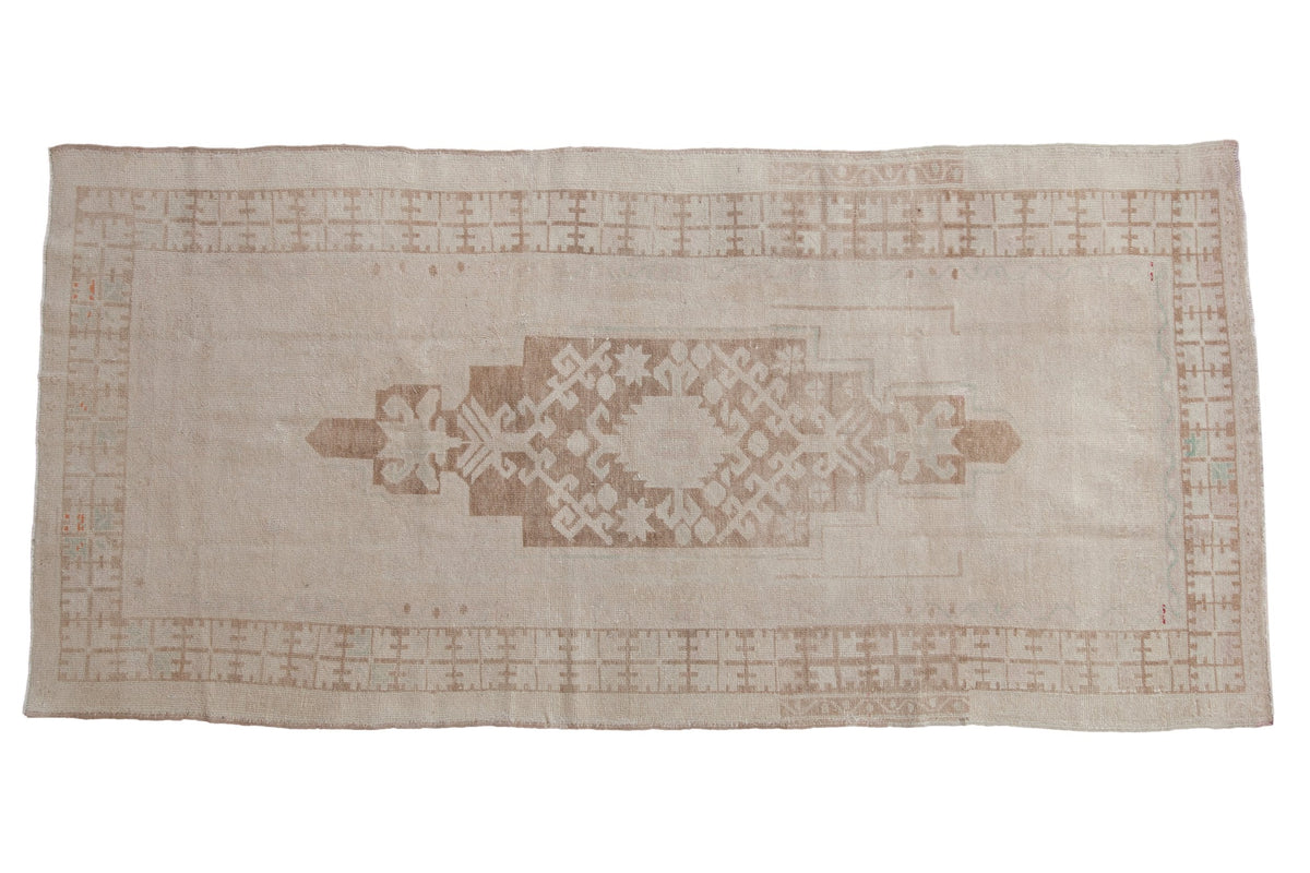 4.5x9.5 Vintage Distressed Oushak Rug Runner by Old New House® - main product image for Resin Society