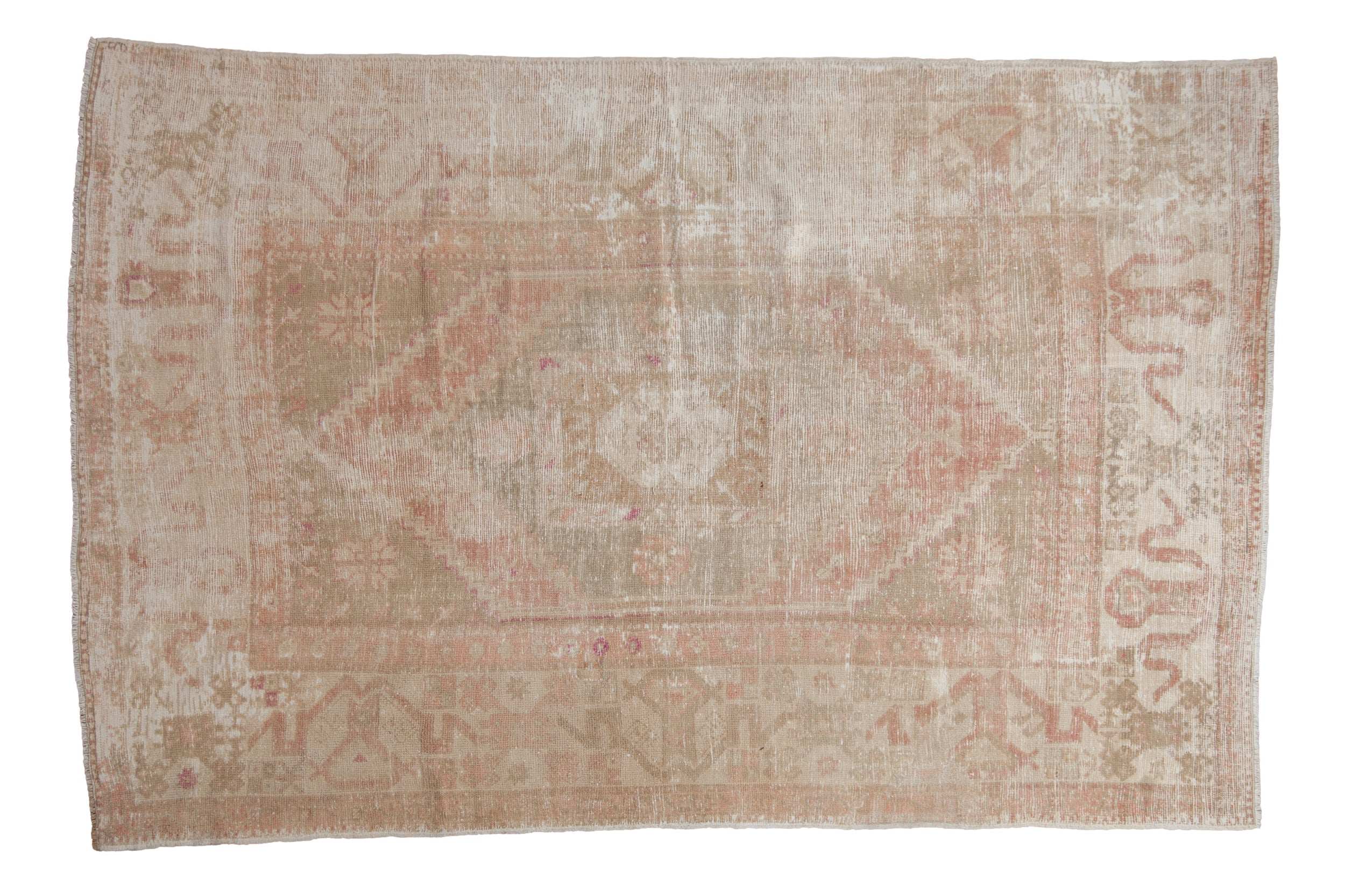 5.5x8.5 Vintage Distressed Oushak Carpet by Old New House® - main product image for Resin Society