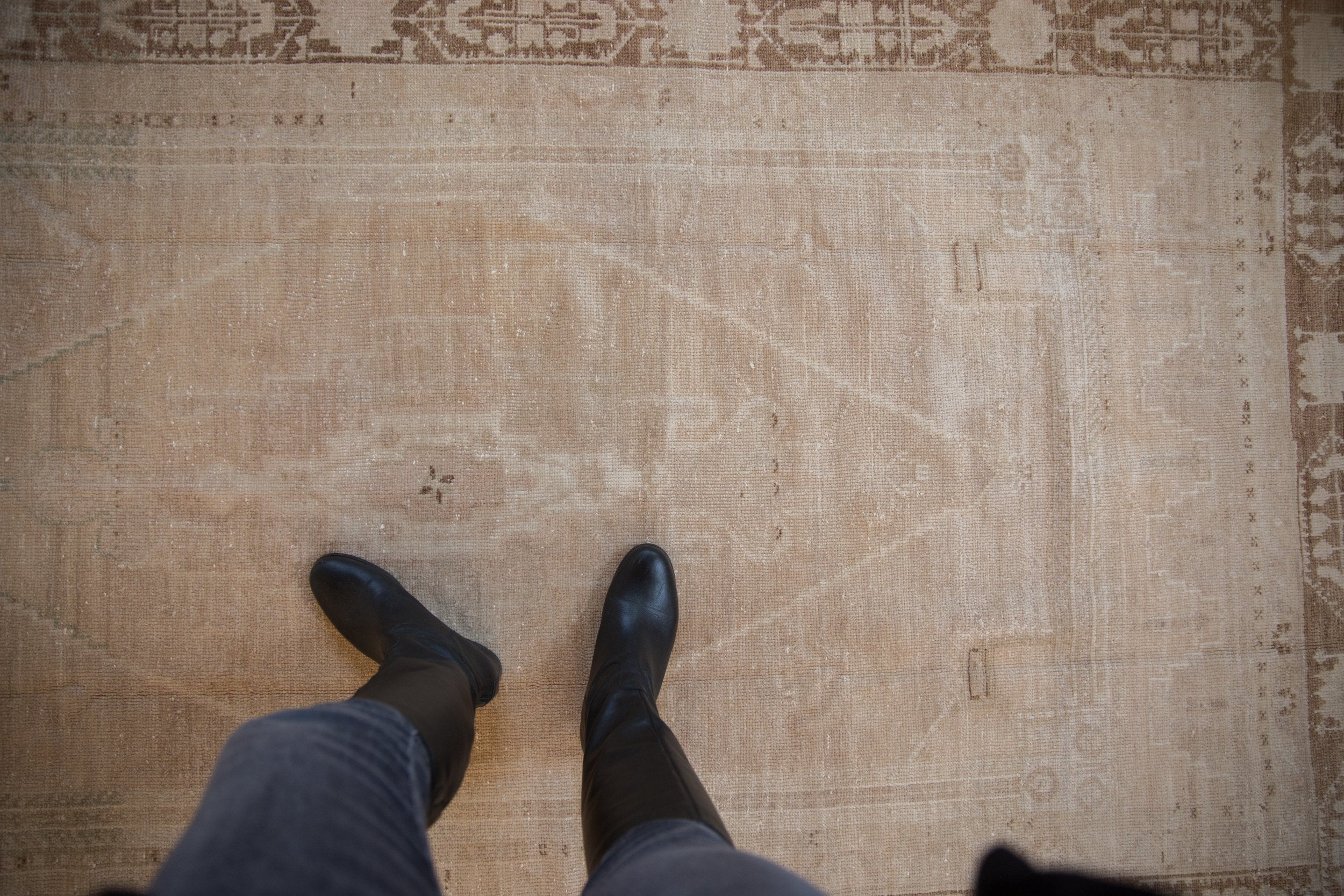 5x8.5 Vintage Distressed Oushak Carpet by Old New House® - product image 2 for Resin Society