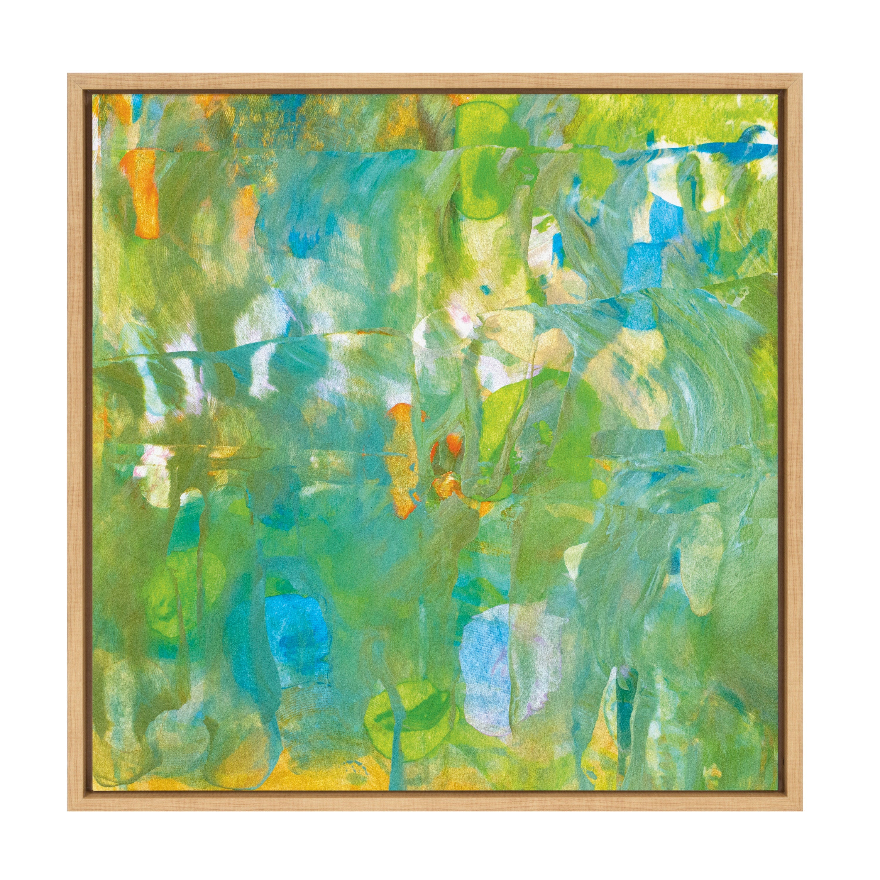 Sylvie Mango Framed Canvas by kateandlaurel - main product image for Resin Society
