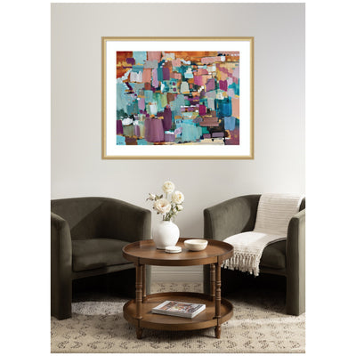 Framed Art Gemstones in Jewel Tones by Leah Nadeau