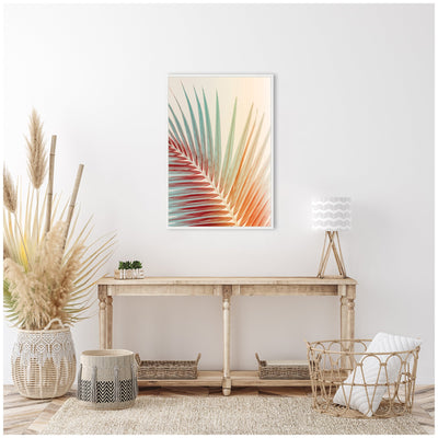 Sylvie Spring Palm Framed Canvas by Alicia Bock