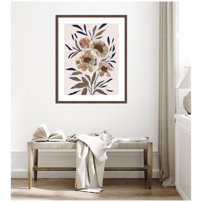 Framed Art Muted Paintrely Florals by Nikita Jariwala