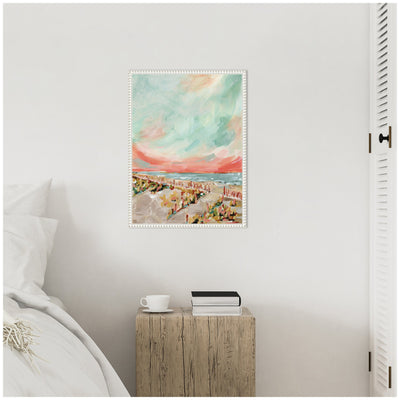 Sylvie Landscape 03 Beach Framed Canvas by Annie Quigley