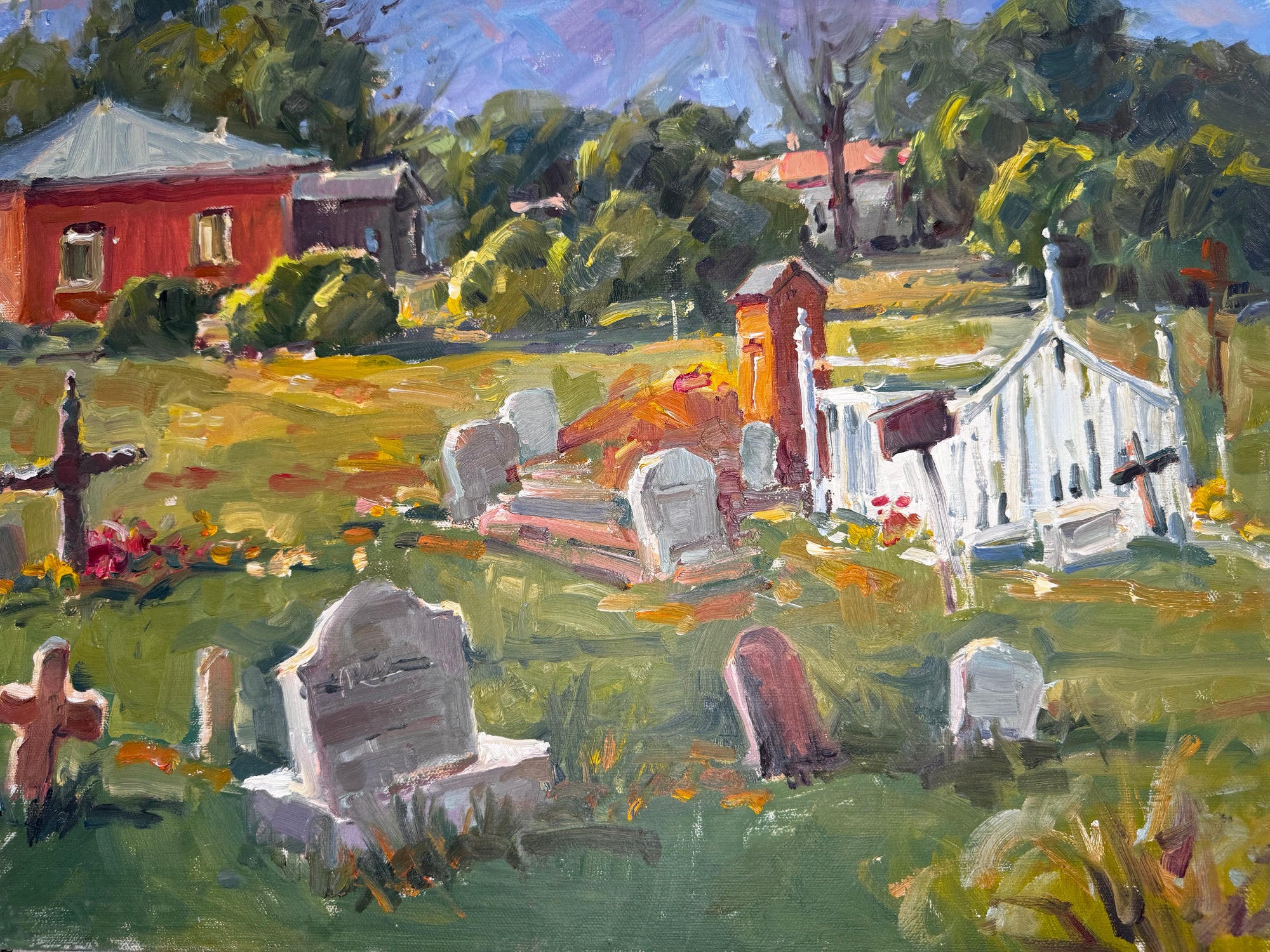 Ninety Four original painting by John Beard Collection on board, 16x20 inches