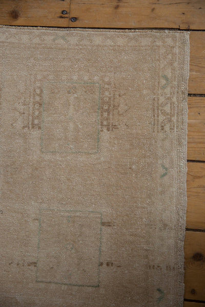 1.5x3 Vintage Distressed Oushak Rug Mat