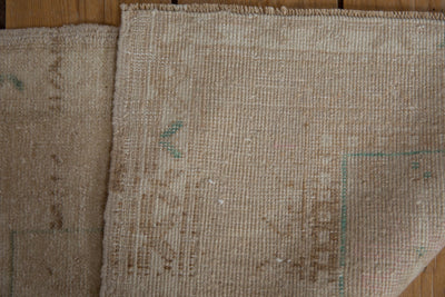 1.5x3 Vintage Distressed Oushak Rug Mat