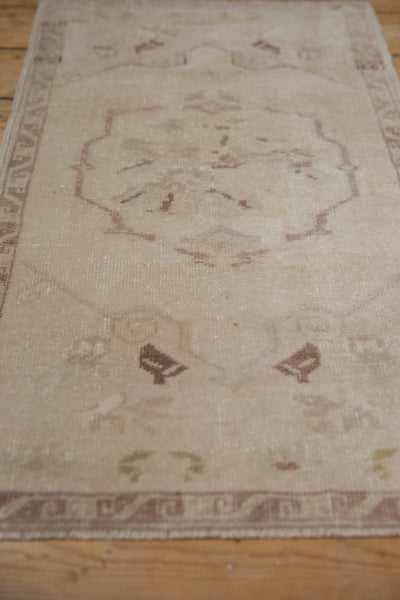 1.5x3 Vintage Distressed Oushak Rug Mat