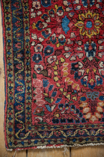 2x2.5 Vintage American Sarouk Square Rug Mat