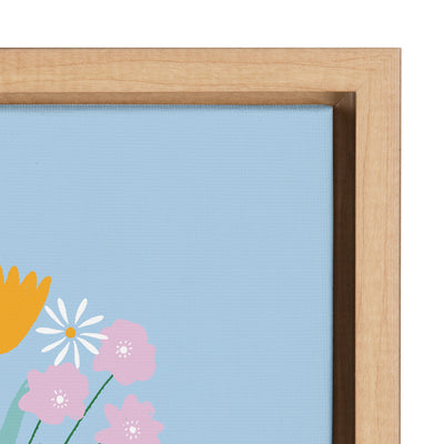 Sylvie Happy Flowers Framed Canvas by kateandlaurel - product image 9 for Resin Society