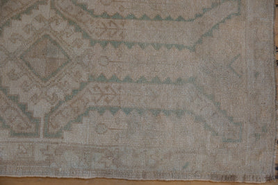 1.5x3.5 Vintage Distressed Oushak Rug Mat Runner
