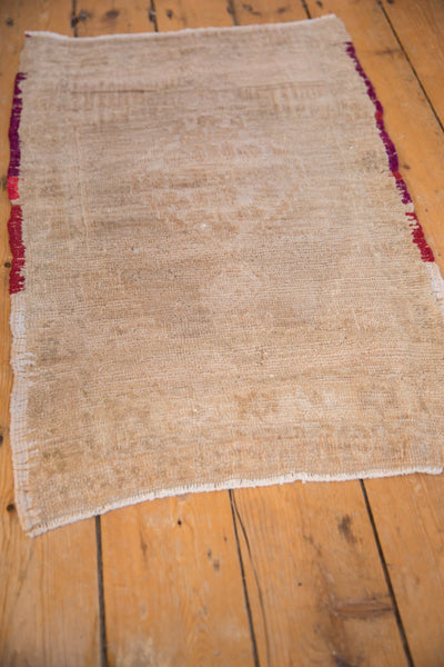 2x3 Vintage Distressed Oushak Rug Mat