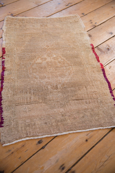 2x3 Vintage Distressed Oushak Rug Mat