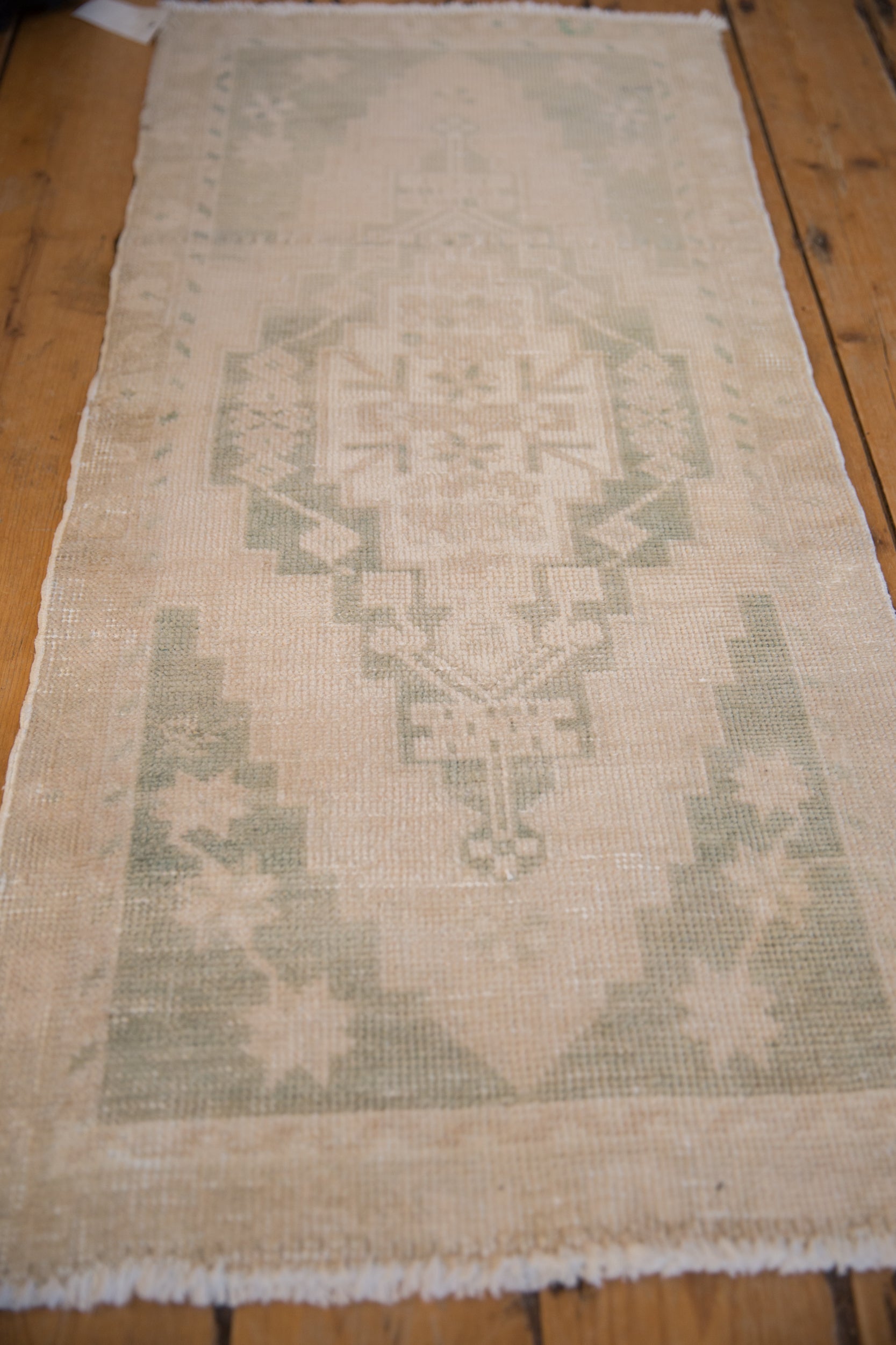1.5x4 Vintage Distressed Oushak Rug Mat Runner