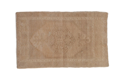 1.5x3 Vintage Distressed Oushak Rug Mat