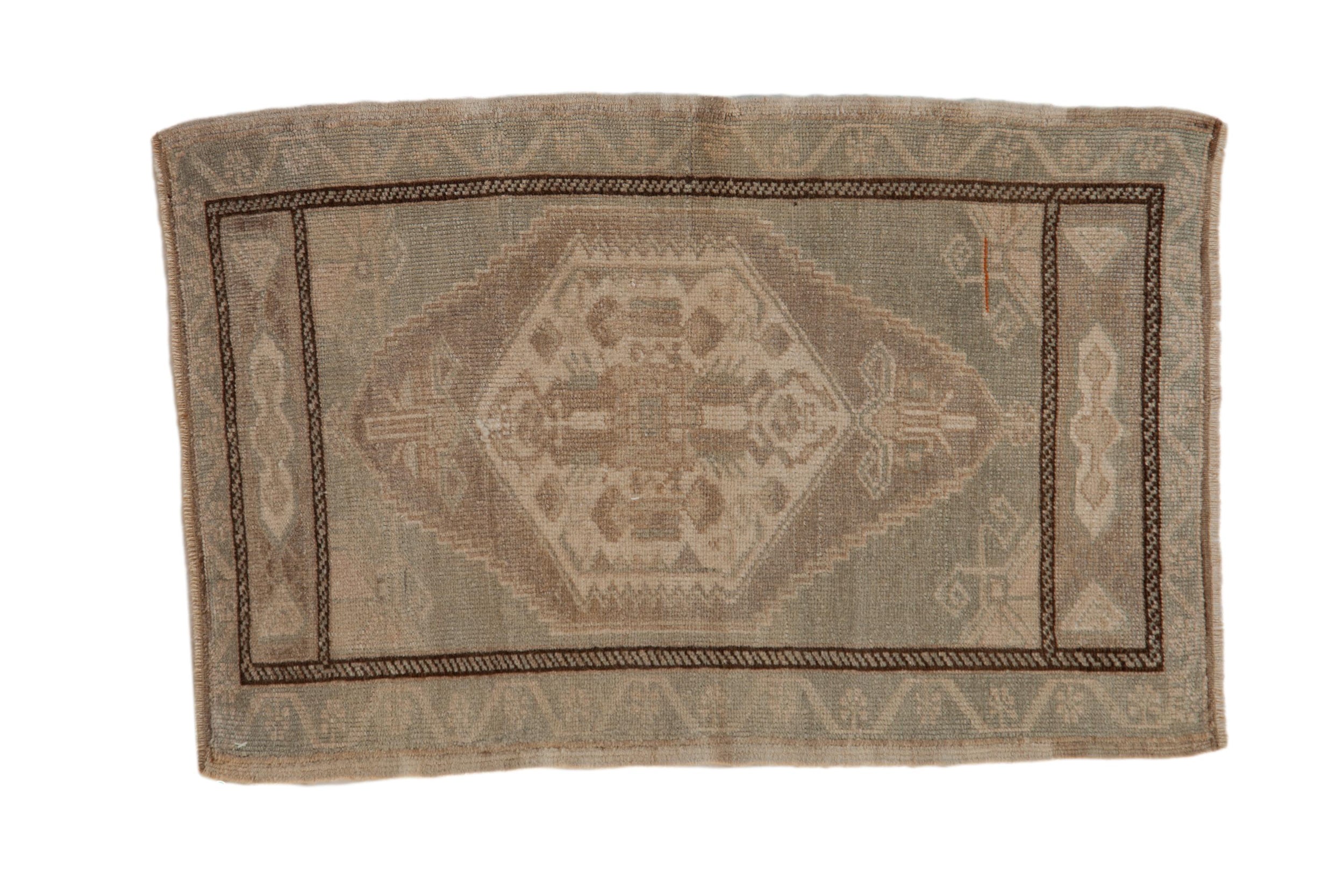 2x3 Vintage Distressed Oushak Rug Mat