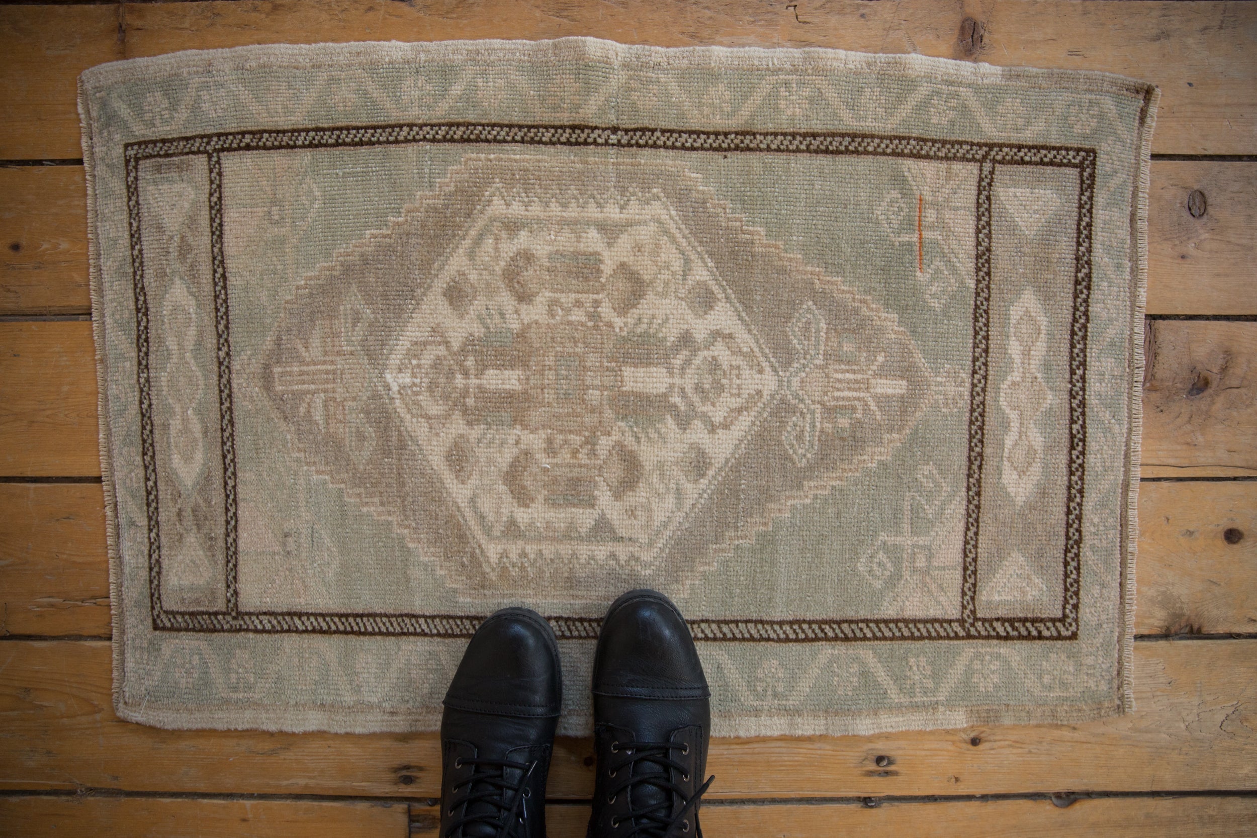 2x3 Vintage Distressed Oushak Rug Mat