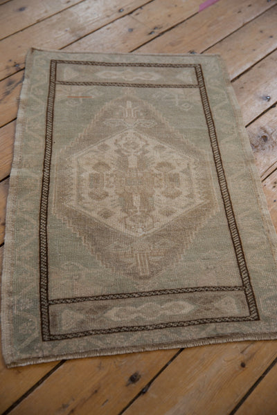 2x3 Vintage Distressed Oushak Rug Mat