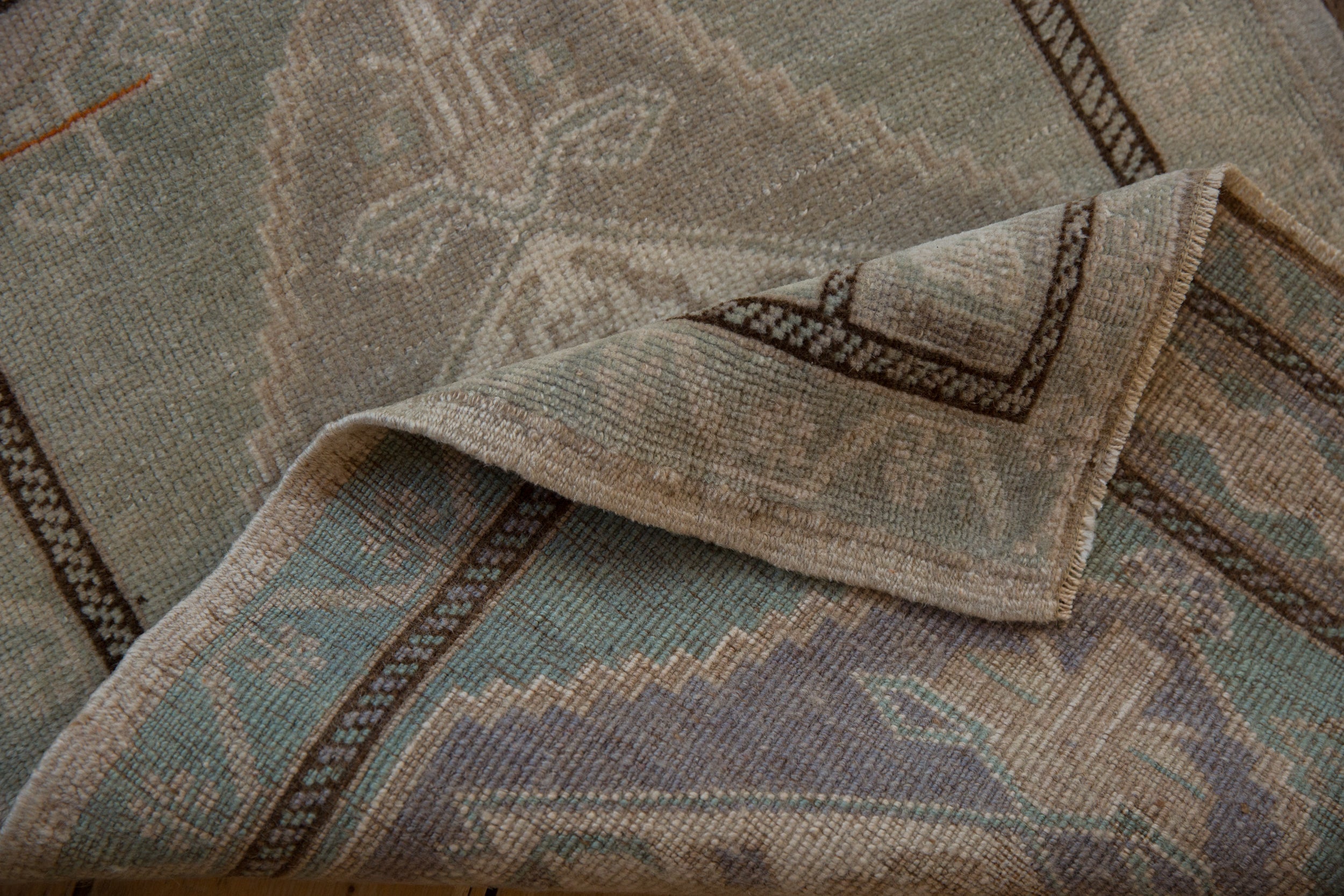 2x3 Vintage Distressed Oushak Rug Mat