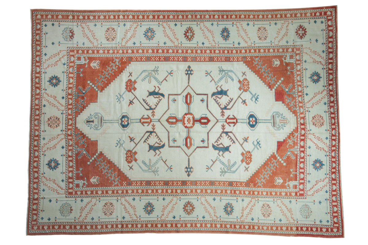 7.5x10 Vintage Distressed Oushak Carpet by Old New House® - main product image for Resin Society