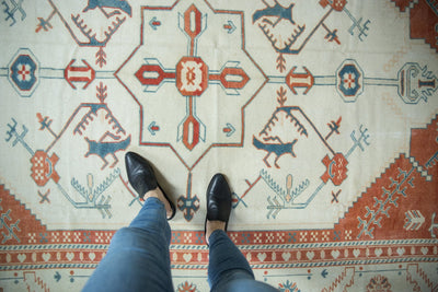 7.5x10 Vintage Distressed Oushak Carpet by Old New House® - product image 2 for Resin Society